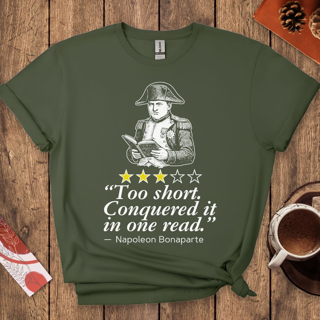 Napoleon Funny Book Review T-Shirt