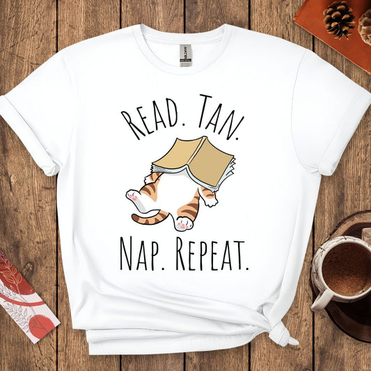Read Tan Nap Repeat T-Shirt