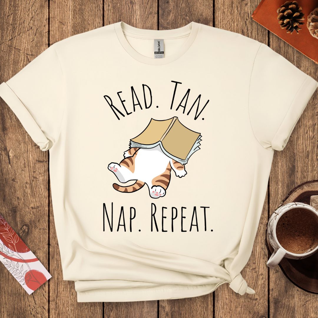 Read Tan Nap Repeat T-Shirt