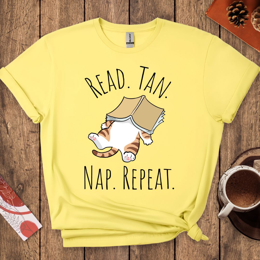 Read Tan Nap Repeat T-Shirt