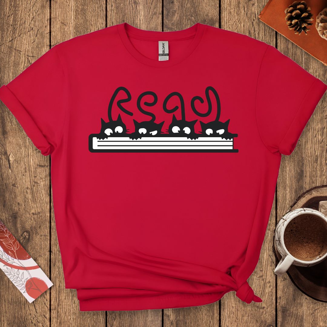 Read Funny Cats T-Shirt