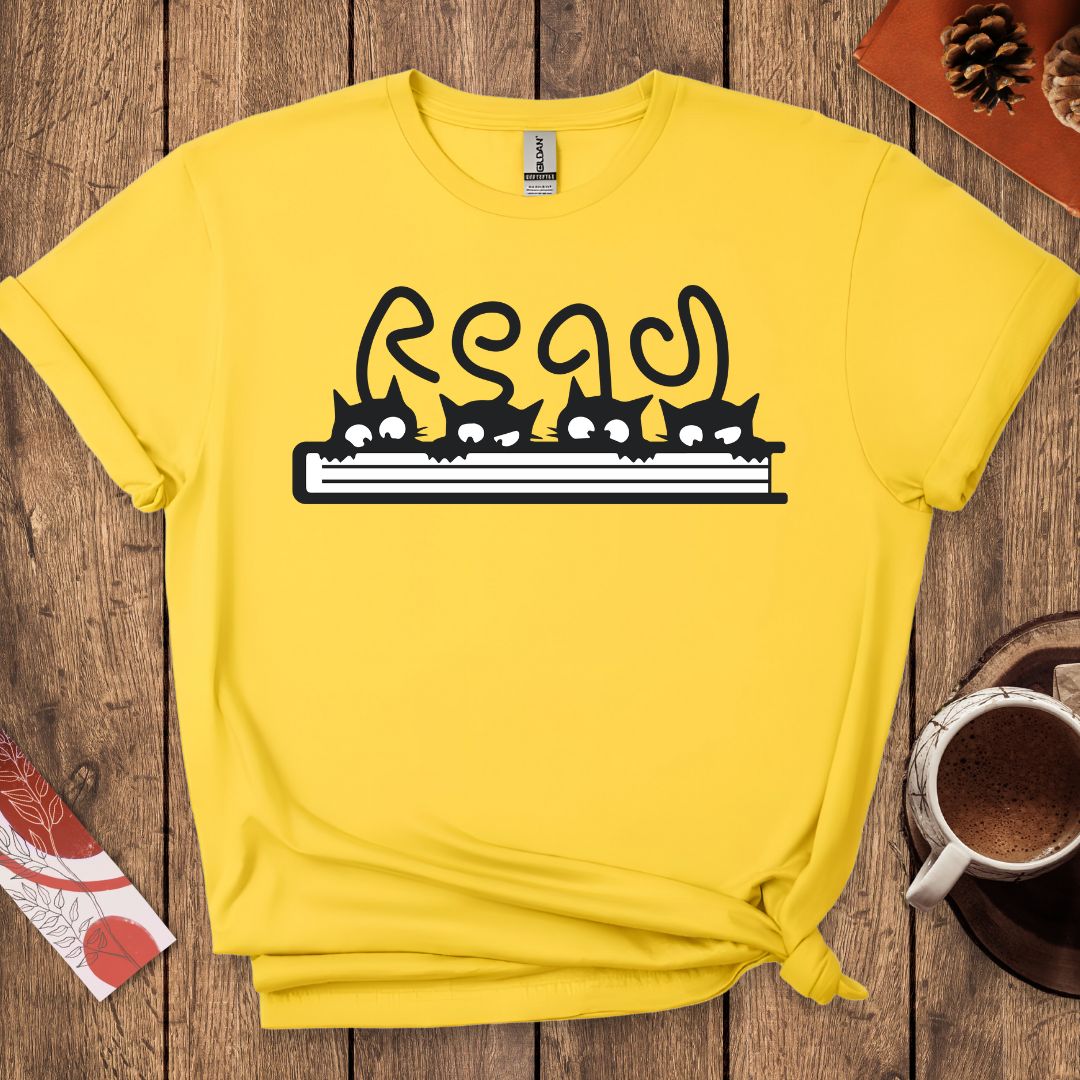 Read Funny Cats T-Shirt