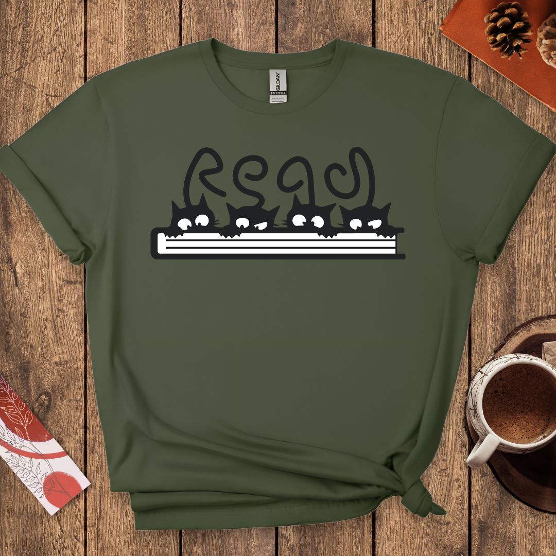 Read Funny Cats T-Shirt