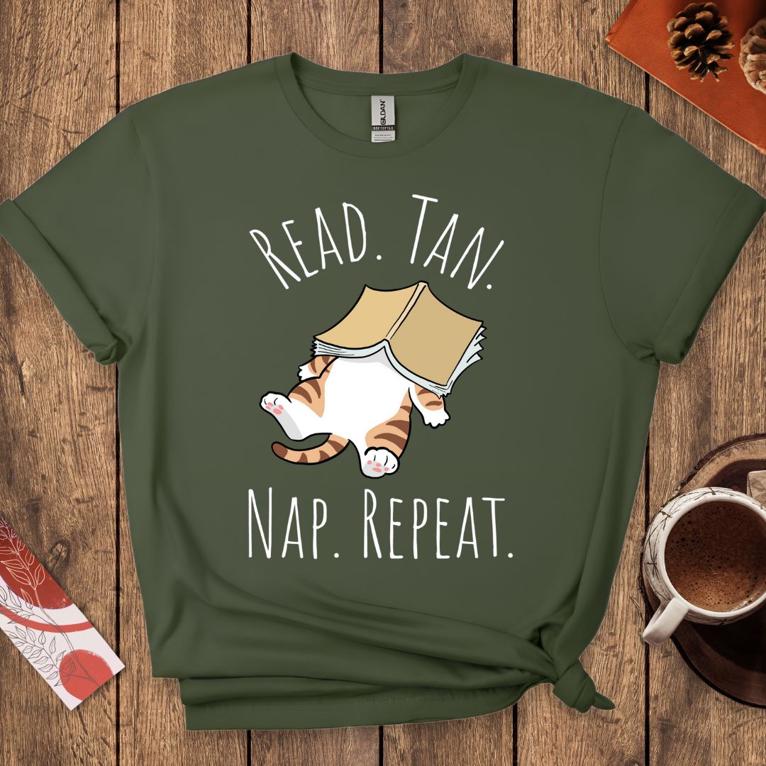 Read Tan Nap Repeat T-Shirt