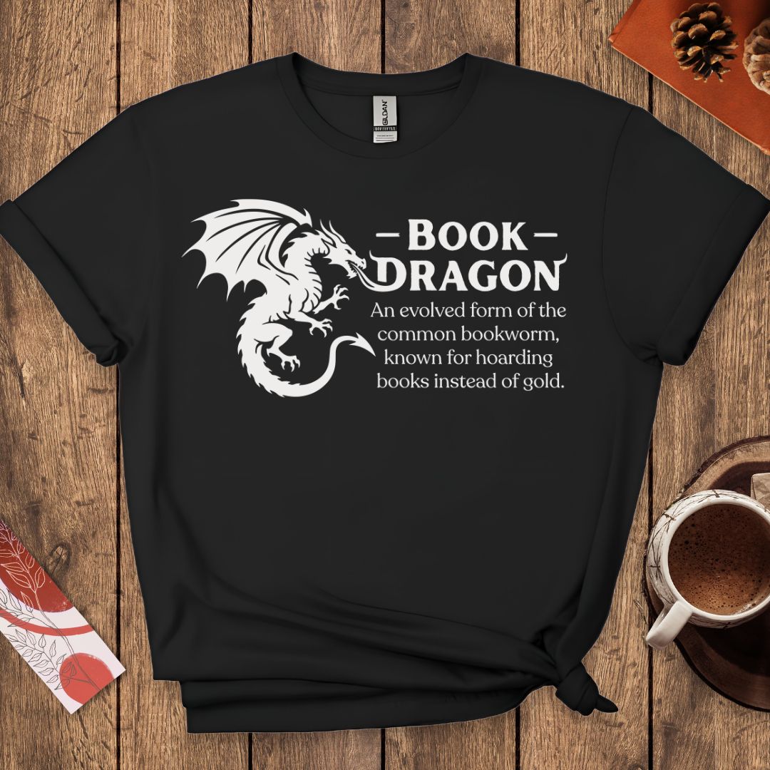 Book Dragon-Fantasy Reader T-Shirt