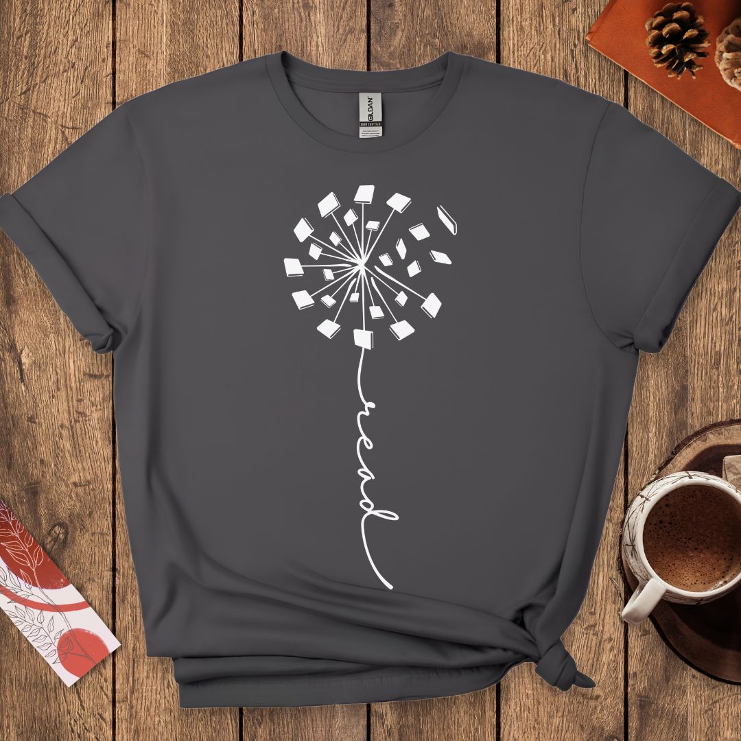 Book Lover Dandelion T-Shirt