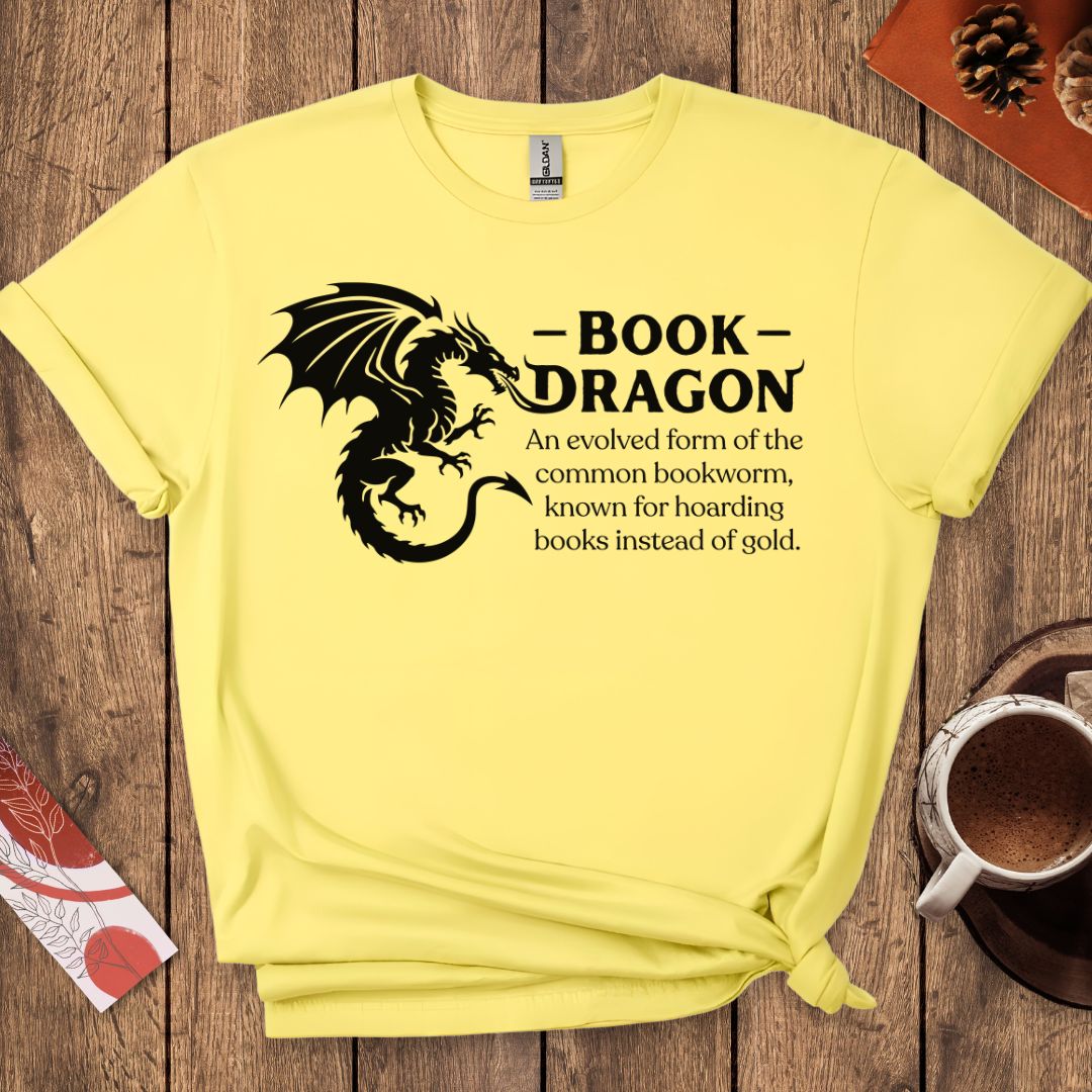 Book Dragon-Fantasy Reader T-Shirt