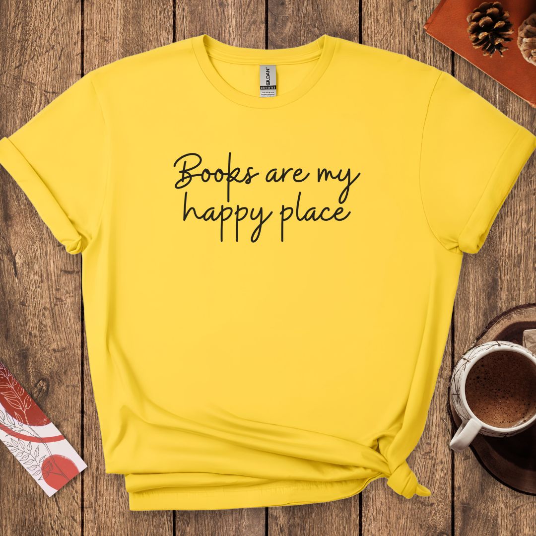 Books Are My Happy Place T-Shirt