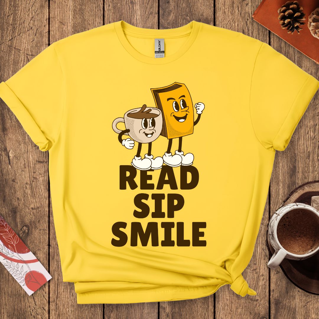 Read Sip Smile T-Shirt