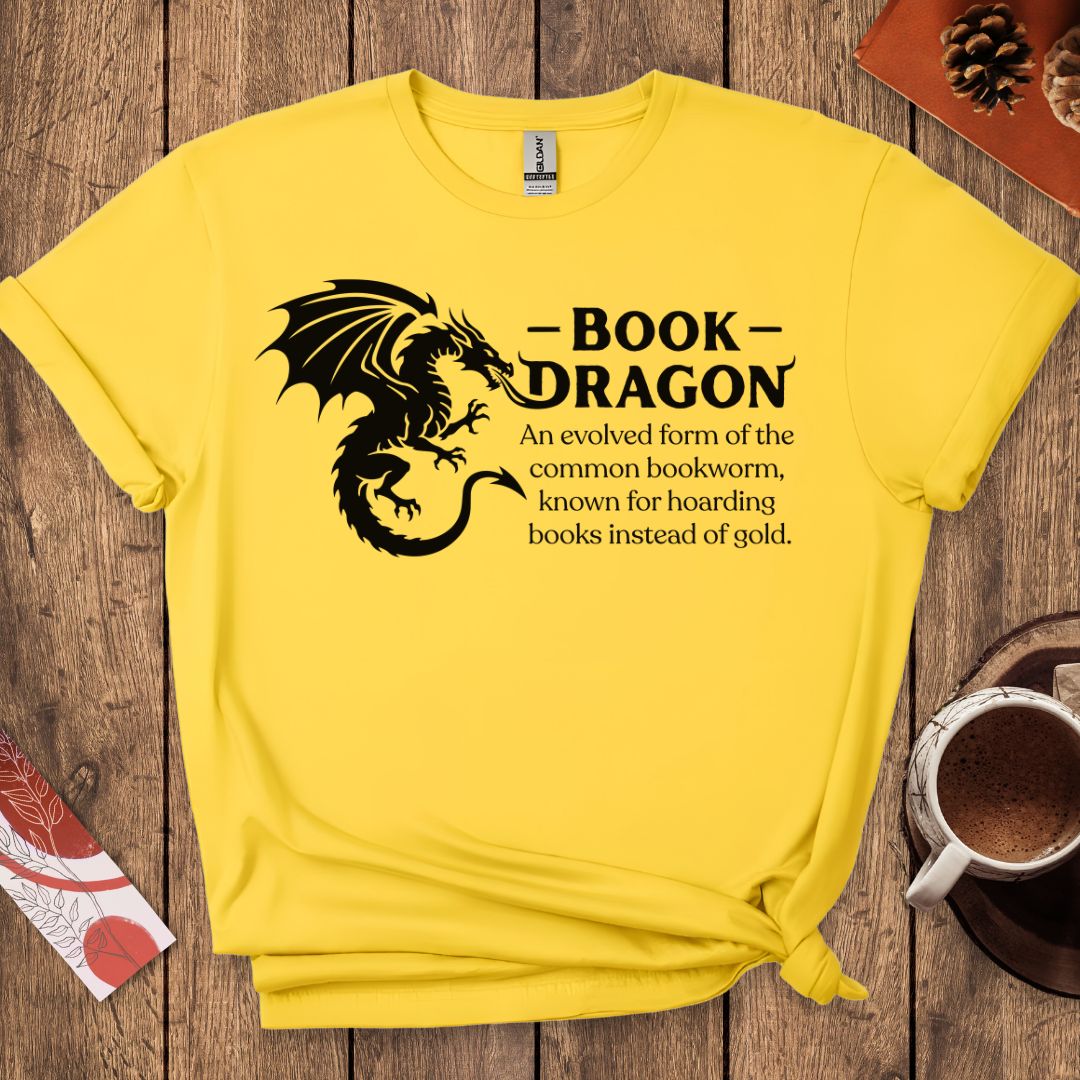 Book Dragon-Fantasy Reader T-Shirt