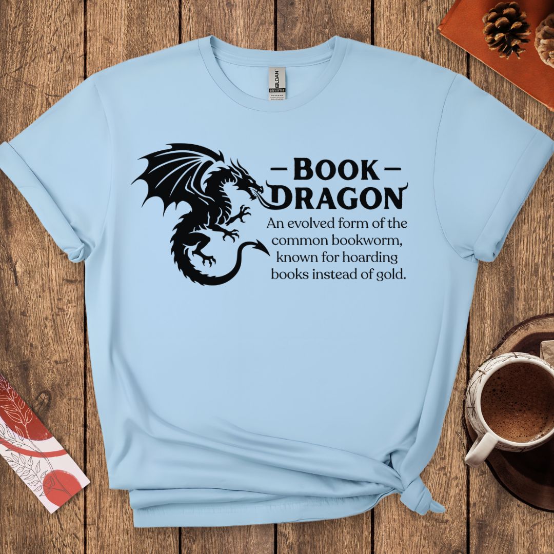 Book Dragon-Fantasy Reader T-Shirt