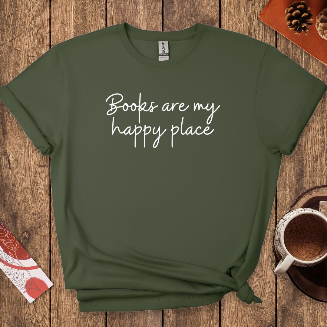 Books Are My Happy Place T-Shirt