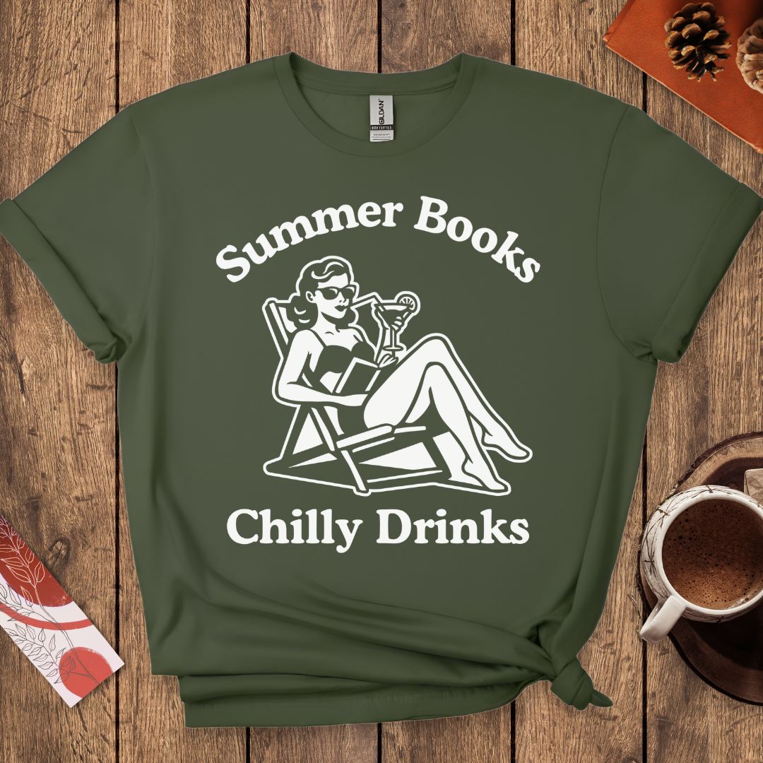 Summer Books And Chilly Drinks T-Shirt