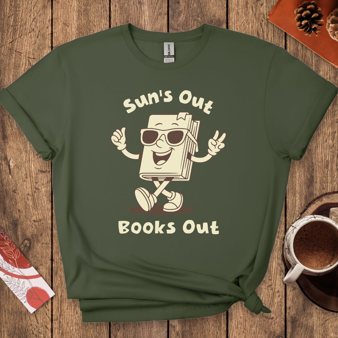Sun's Out Books Out Summer Reading T-Shirt