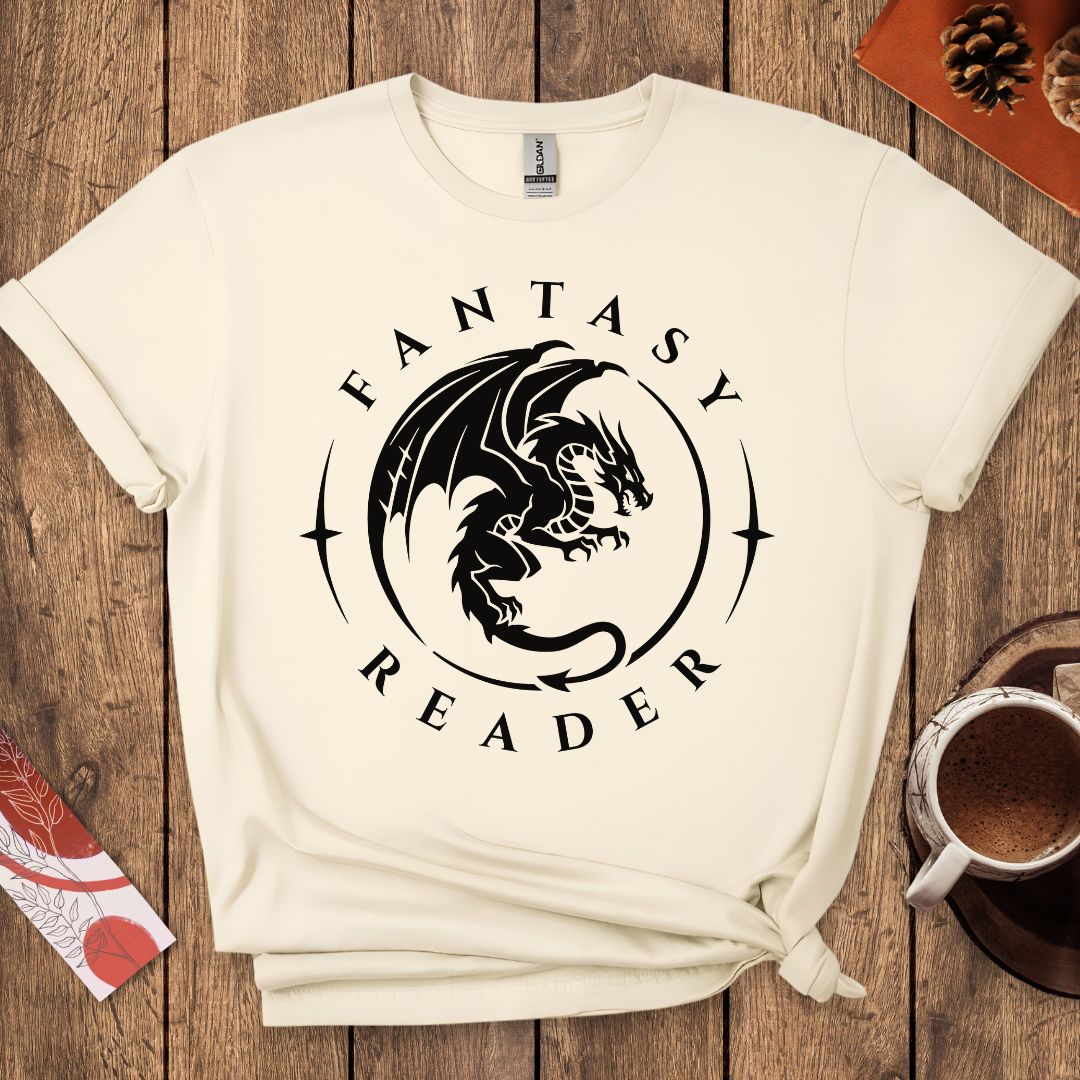 Fantasy Reader - Dragon Book Lover T-Shirt
