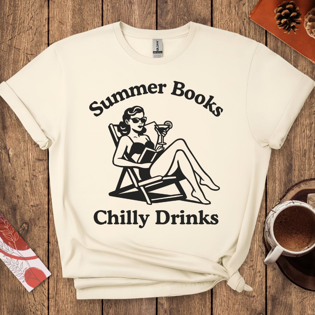 Summer Books And Chilly Drinks T-Shirt