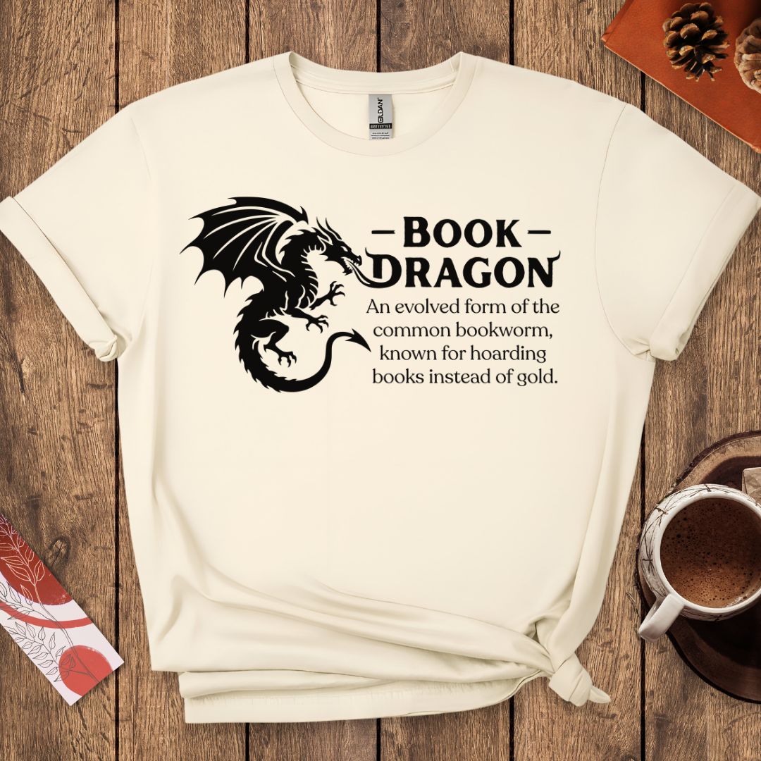 Book Dragon-Fantasy Reader T-Shirt