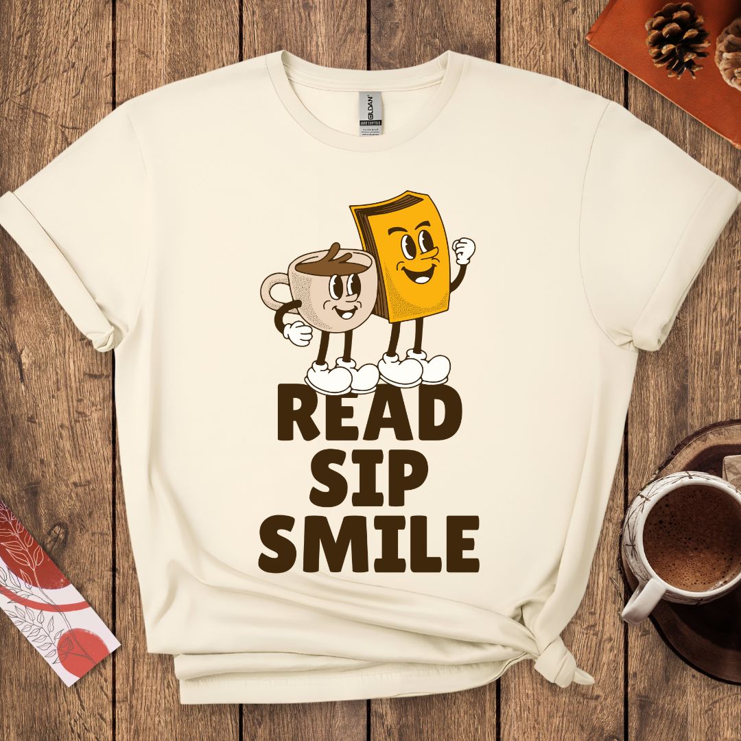 Read Sip Smile T-Shirt