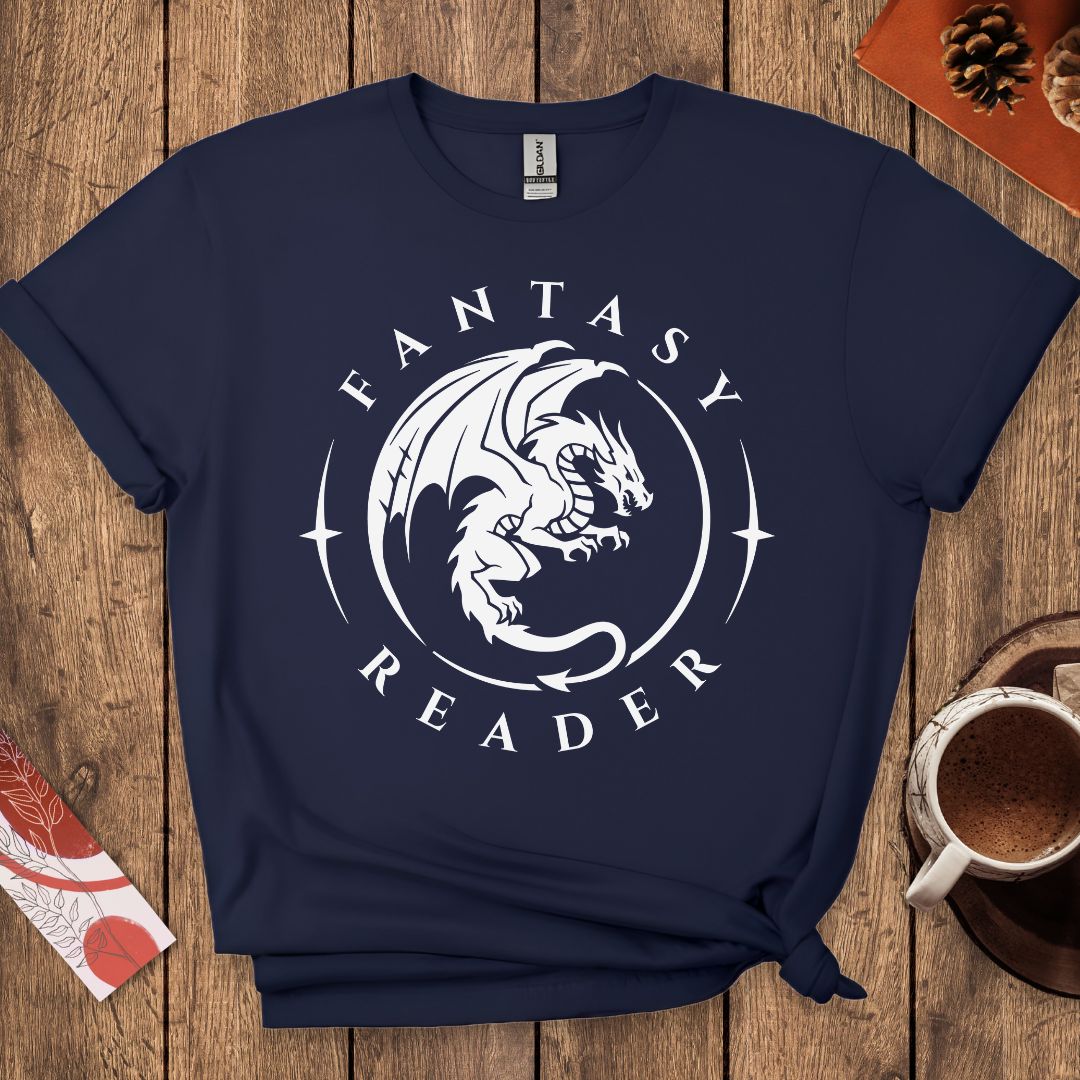 Fantasy Reader - Dragon Book Lover T-Shirt