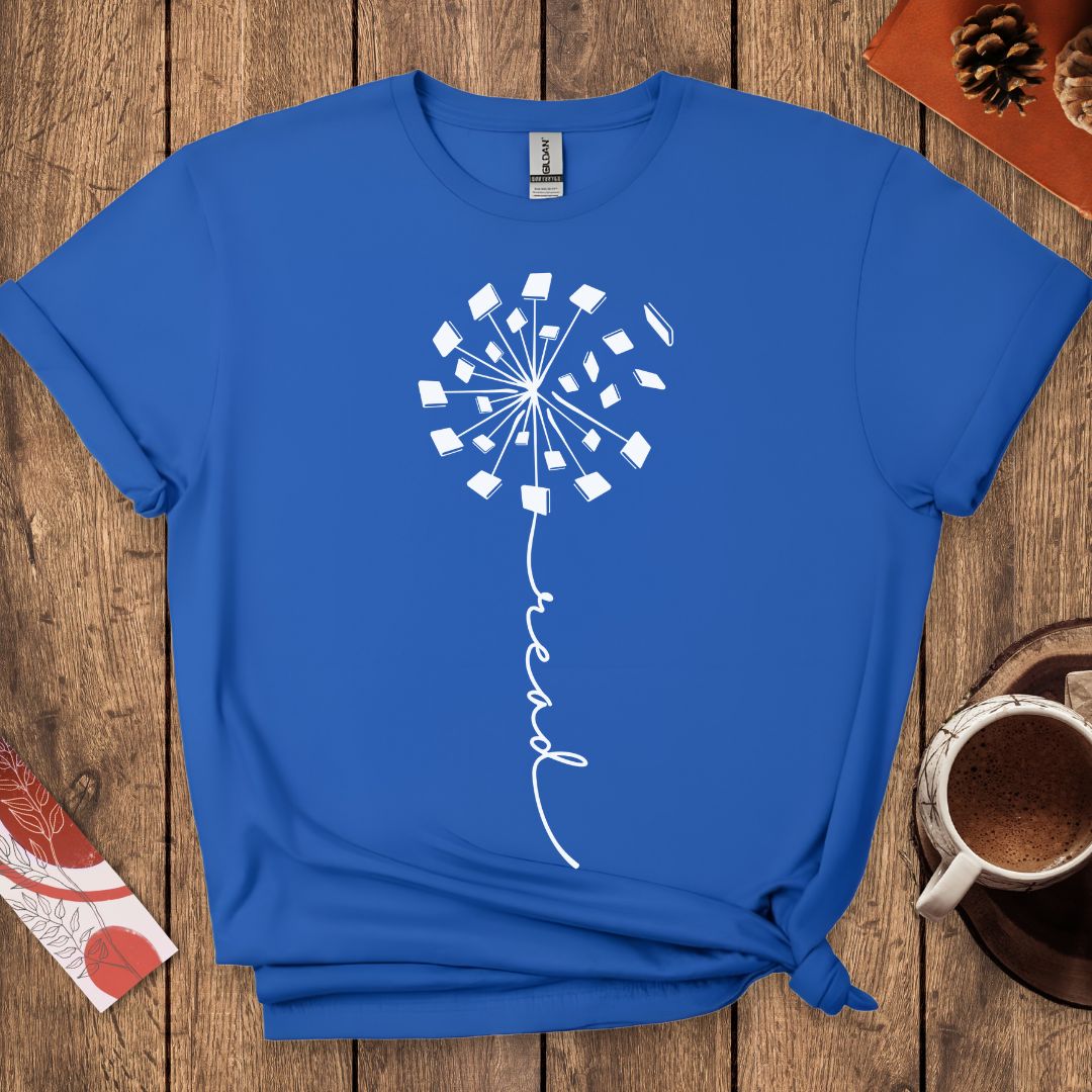 Book Lover Dandelion T-Shirt