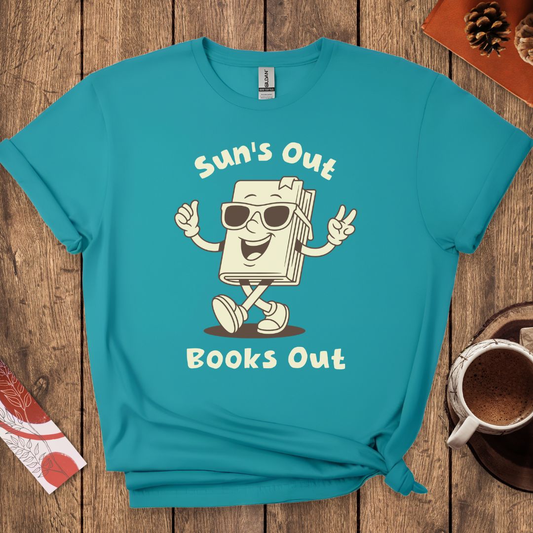 Sun's Out Books Out Summer Reading T-Shirt