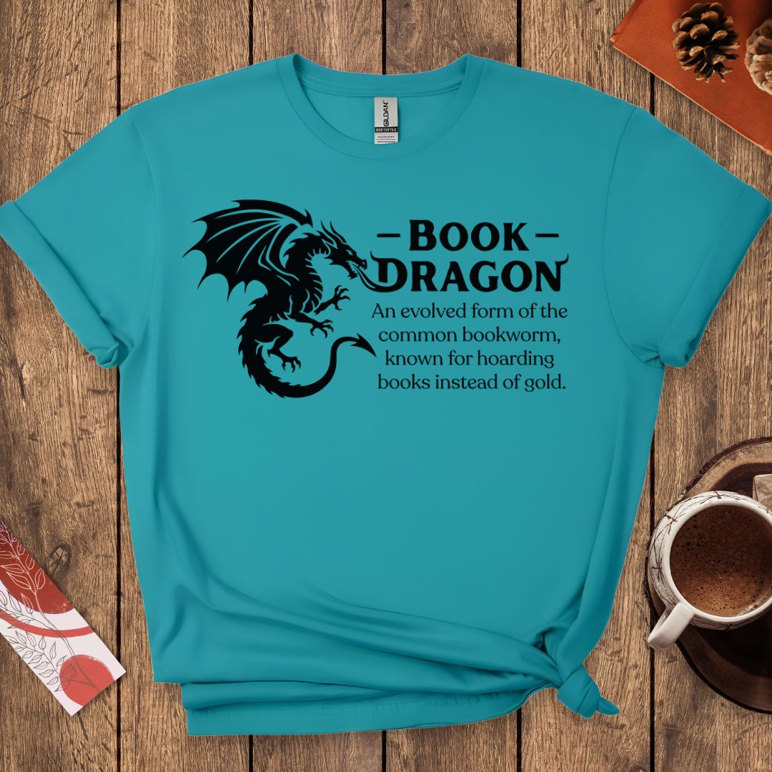 Book Dragon-Fantasy Reader T-Shirt