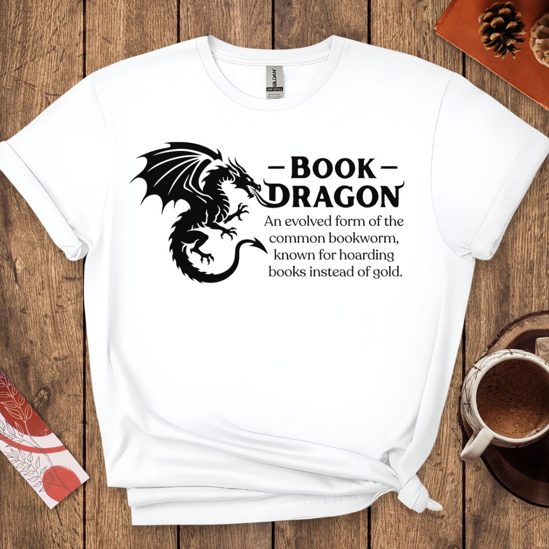 Book Dragon-Fantasy Reader T-Shirt
