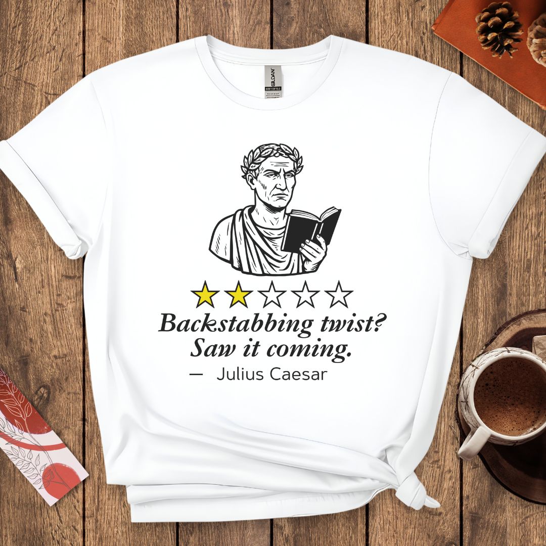 Julius Caesar Funny Book Review T-Shirt