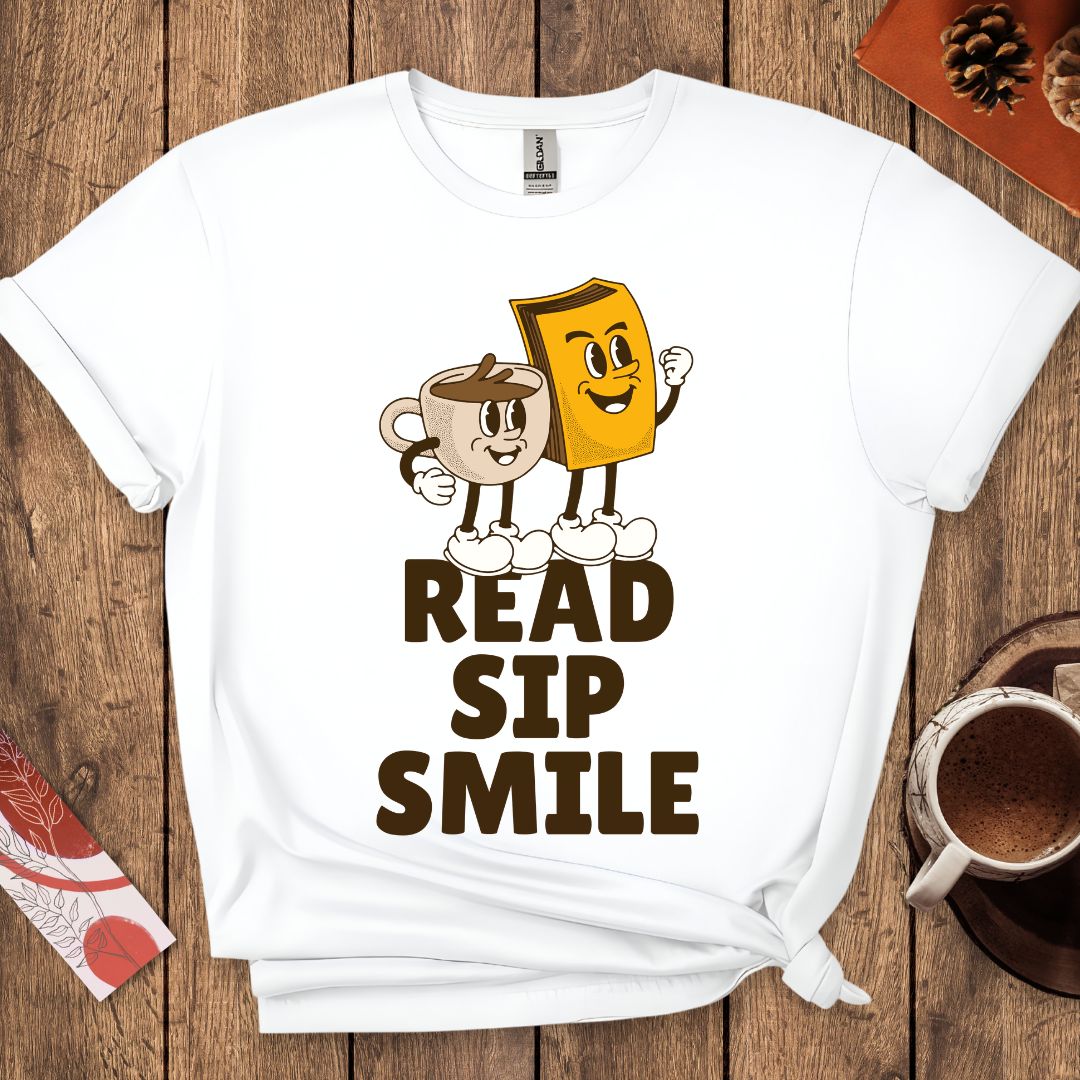Read Sip Smile T-Shirt