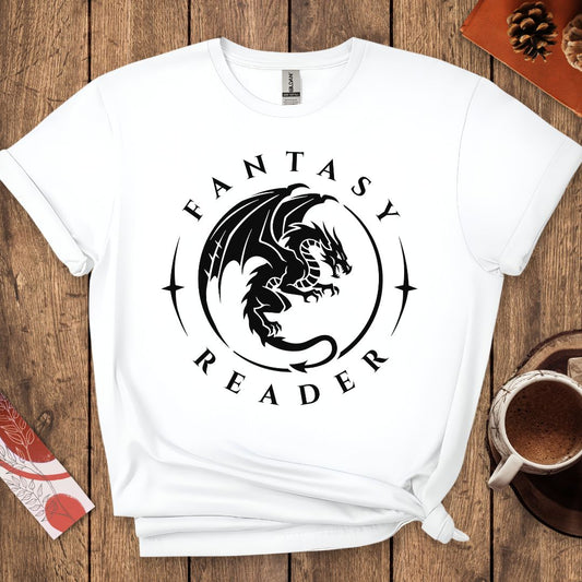 Fantasy Reader - Dragon Book Lover T-Shirt